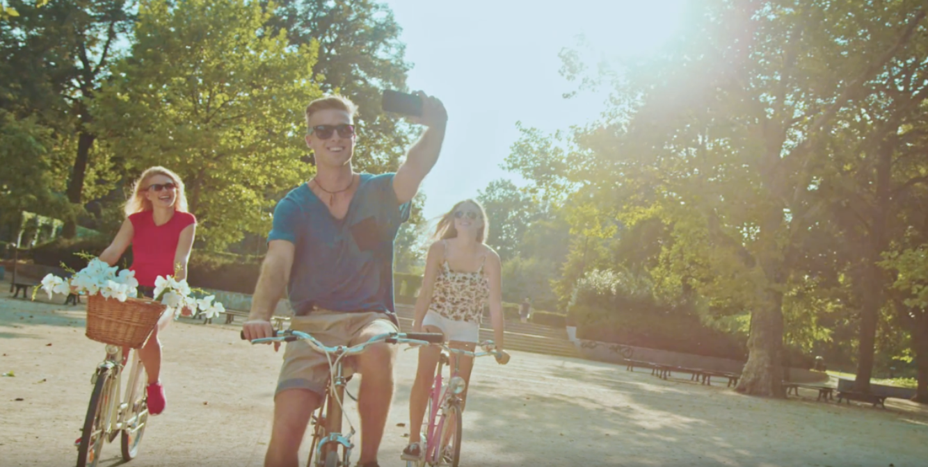 Bicycle selfie