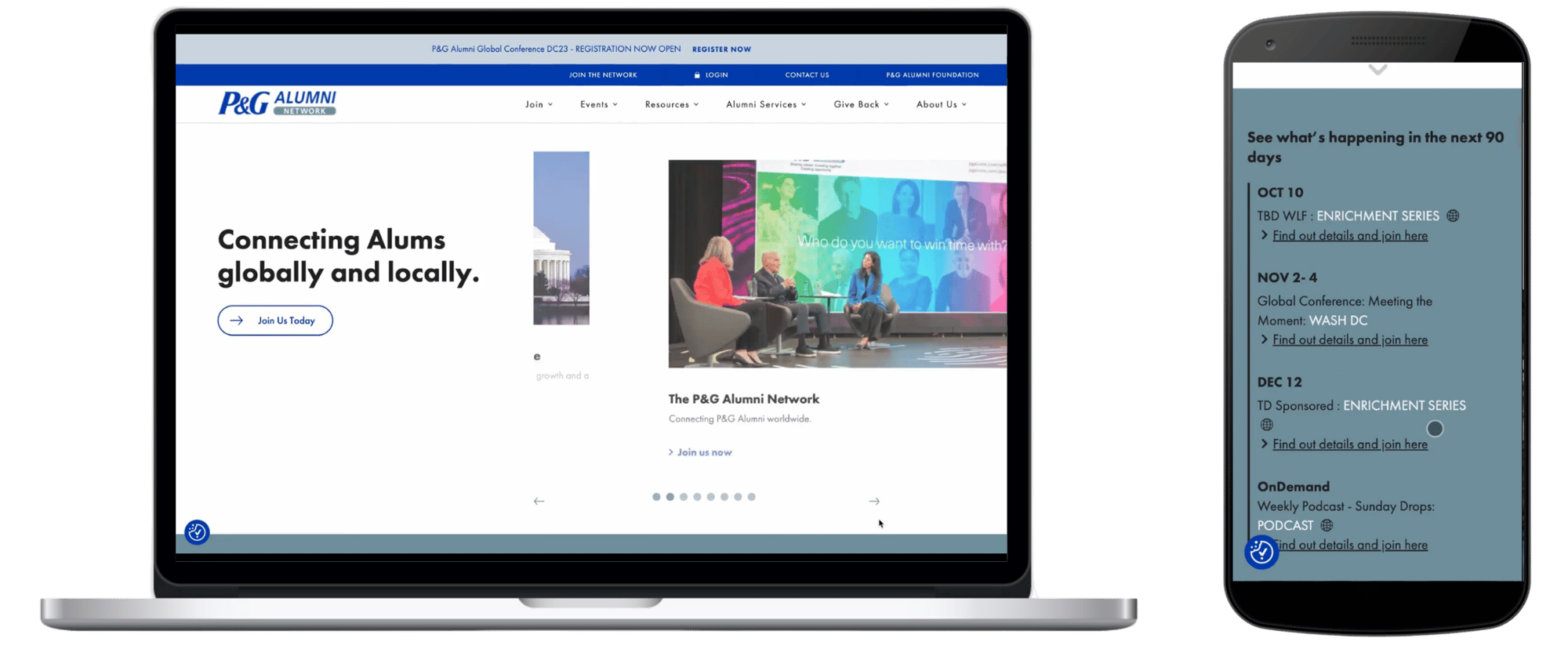 P&G Alumni Network – Global Website Redesign