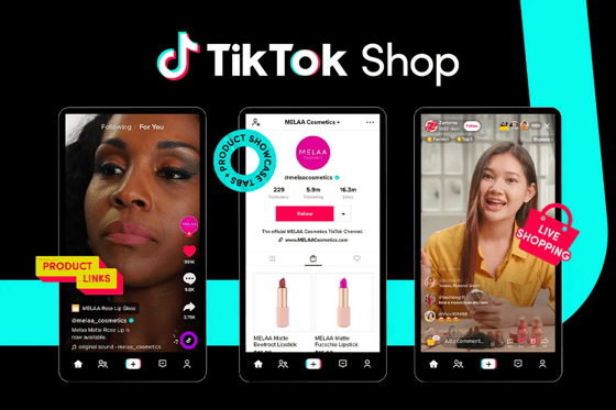 Screenshots of TikTok Shop